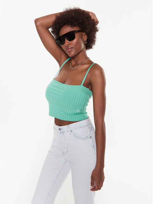 Calvin Klein Jeans Calvin Klein Jeans топ J20J221009 Зелен Regular Fit