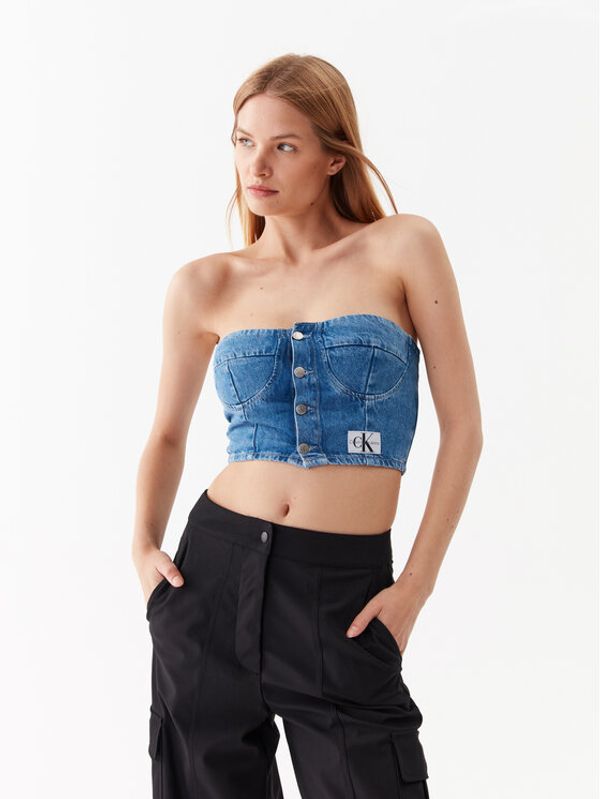 Calvin Klein Jeans Calvin Klein Jeans топ J20J221264 Син Slim Fit