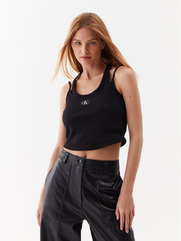 Calvin Klein Jeans Calvin Klein Jeans топ J20J221430 Черен Regular Fit