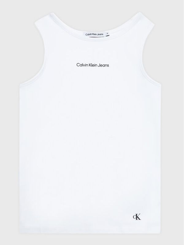 Calvin Klein Jeans Calvin Klein Jeans топ Logo IG0IG01941 Бял Regular Fit
