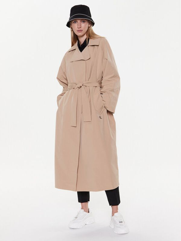 Calvin Klein Jeans Calvin Klein Jeans Тренч J20J220337 Бежов Oversize