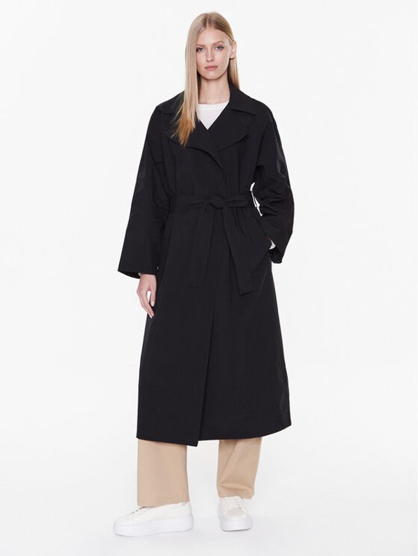 Calvin Klein Jeans Calvin Klein Jeans Тренч J20J220337 Черен Oversize