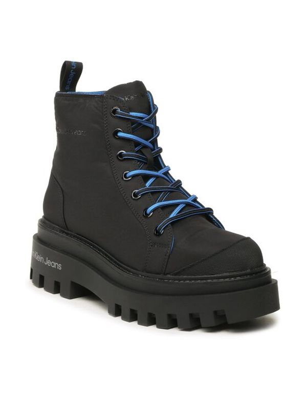 Calvin Klein Jeans Calvin Klein Jeans Туристически oбувки Toothy Combat Boot Softny YW0YW00948 Черен