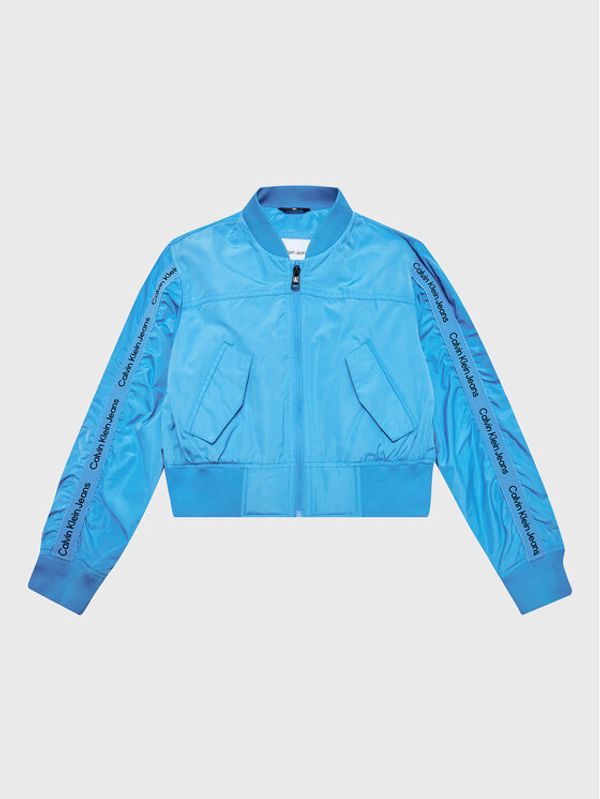 Calvin Klein Jeans Calvin Klein Jeans Яке бомбър Logo Tape IG0IG01925 Син Regular Fit