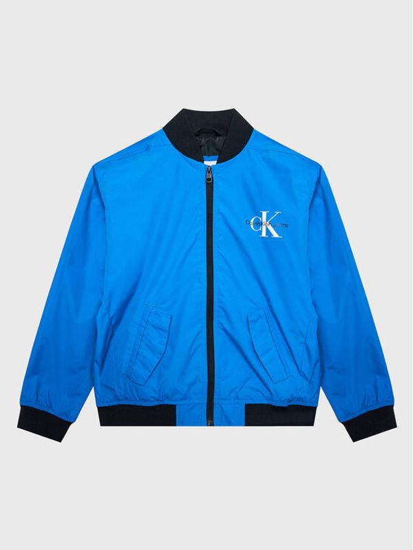 Calvin Klein Jeans Calvin Klein Jeans Яке бомбър Mono Logo IB0IB01656 Син Regular Fit