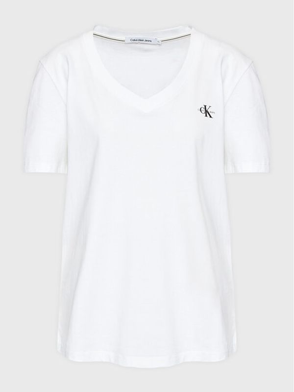 Calvin Klein Jeans Plus Calvin Klein Jeans Plus Тишърт J20J221204 Бял Regular Fit