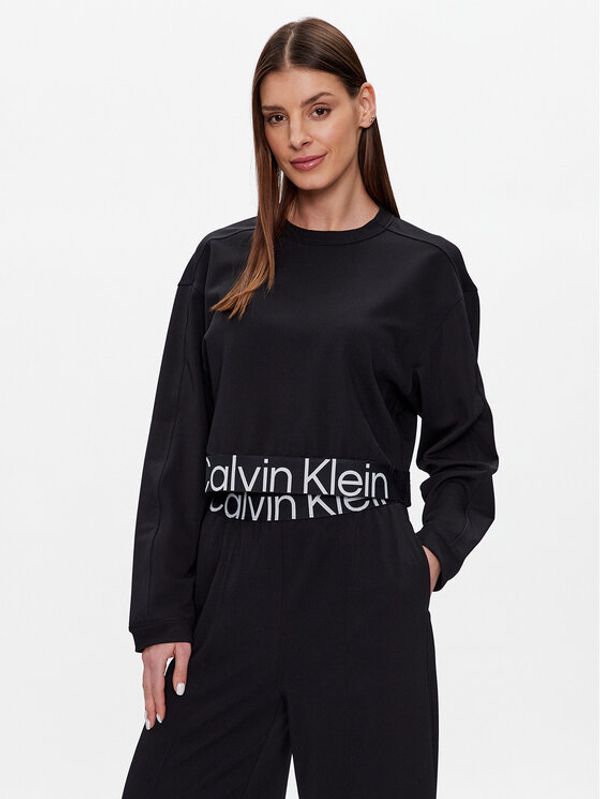 Calvin Klein Performance Calvin Klein Performance Суитшърт 00GWS3W303 Черен Boxy Fit