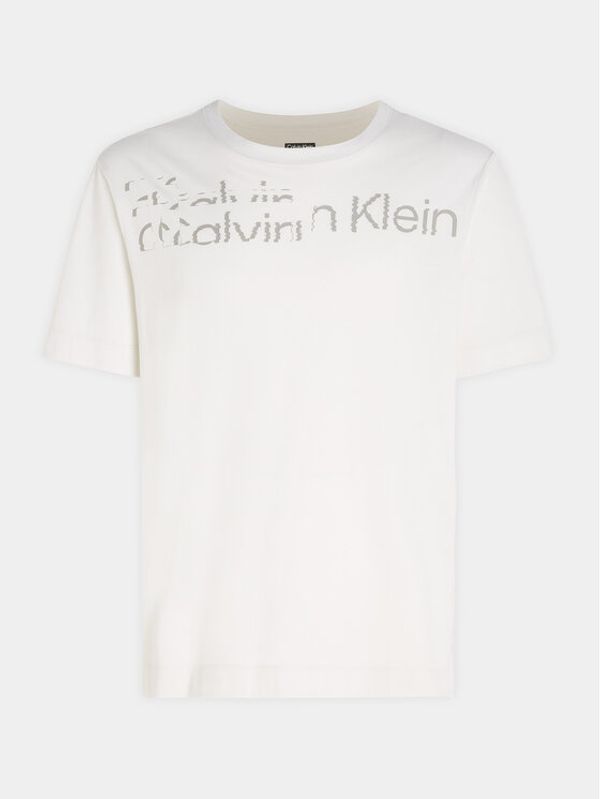 Calvin Klein Performance Calvin Klein Performance Тишърт 00GMF3K141 Екрю Regular Fit