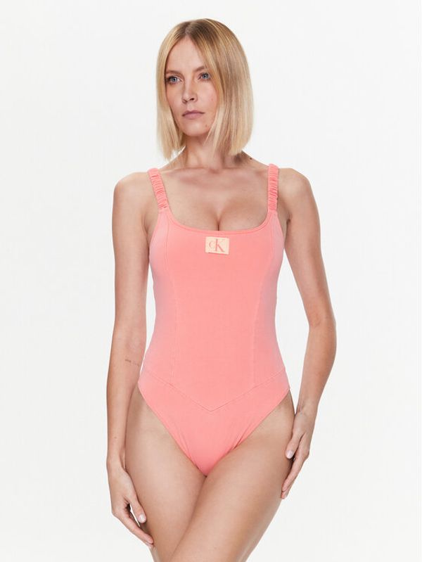 Calvin Klein Swimwear Calvin Klein Swimwear Бански костюм KW0KW02072 Оранжев