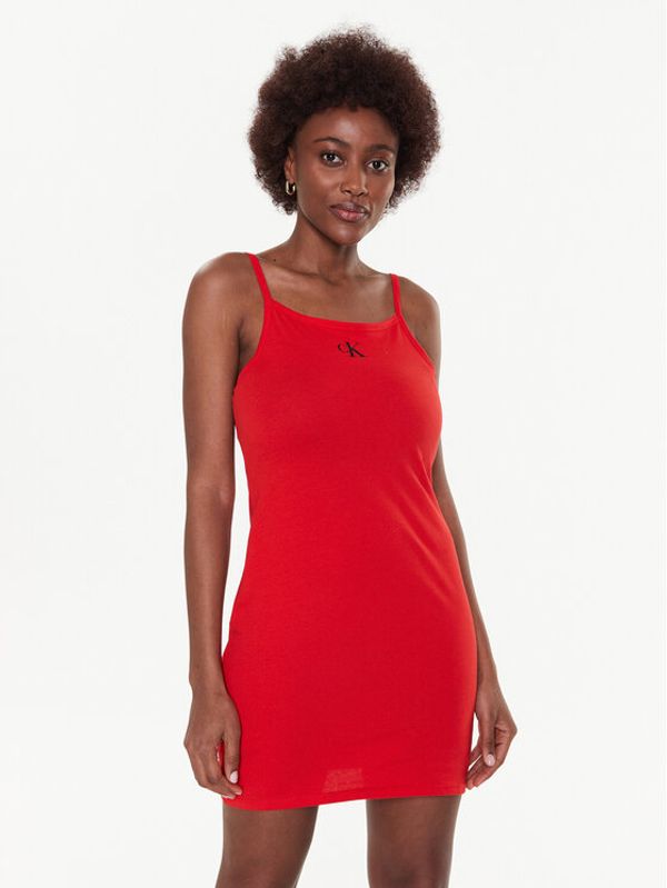 Calvin Klein Swimwear Calvin Klein Swimwear Ежедневна рокля KW0KW02093 Червен Slim Fit