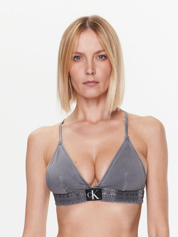 Calvin Klein Swimwear Calvin Klein Swimwear Горнище на бански Fixed KW0KW01974 Черен