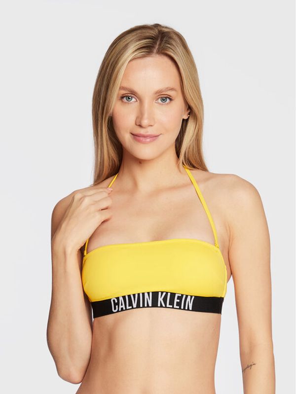 Calvin Klein Swimwear Calvin Klein Swimwear Горнище на бански Intense Power KW0KW01907 Жълт