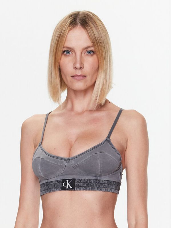 Calvin Klein Swimwear Calvin Klein Swimwear Горнище на бански KW0KW01976 Сив