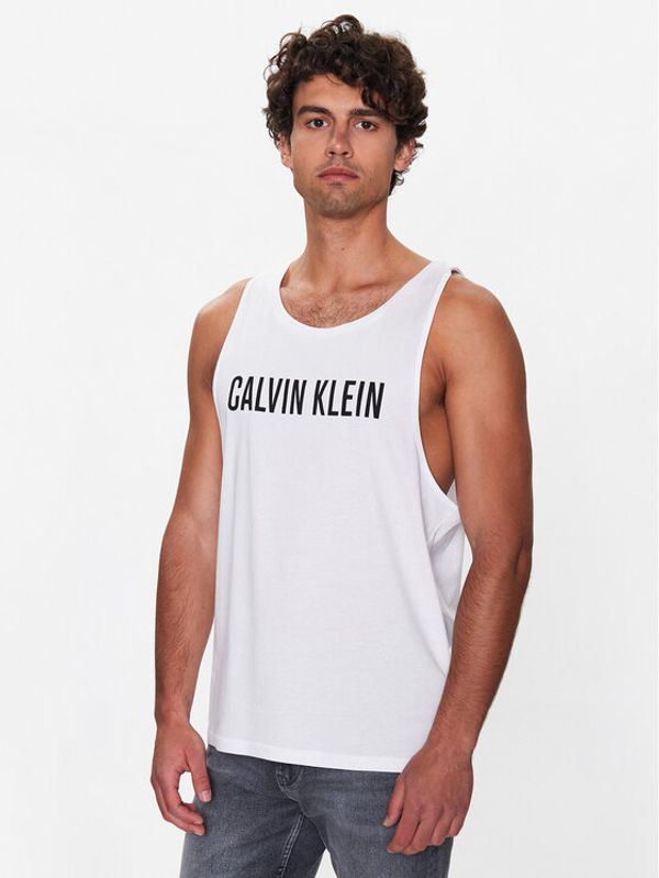 Calvin Klein Swimwear Calvin Klein Swimwear Мъжки топ KM0KM00837 Бял Regular Fit