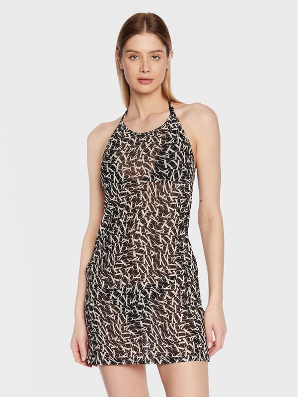 Calvin Klein Swimwear Calvin Klein Swimwear Плажна рокля KW0KW02134 Черен Regular Fit