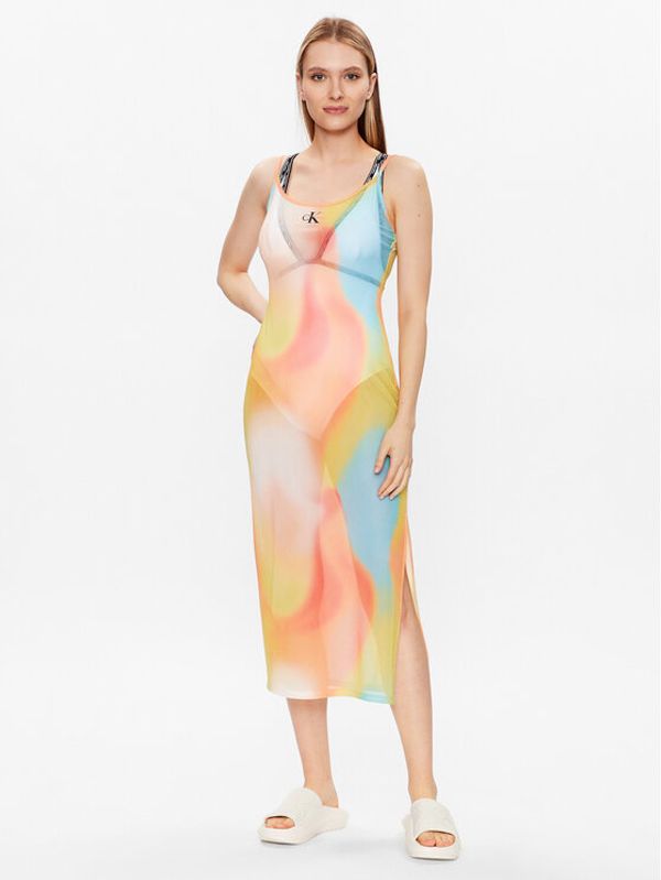 Calvin Klein Swimwear Calvin Klein Swimwear Плажна рокля KW0KW02243 Оранжев Regular Fit