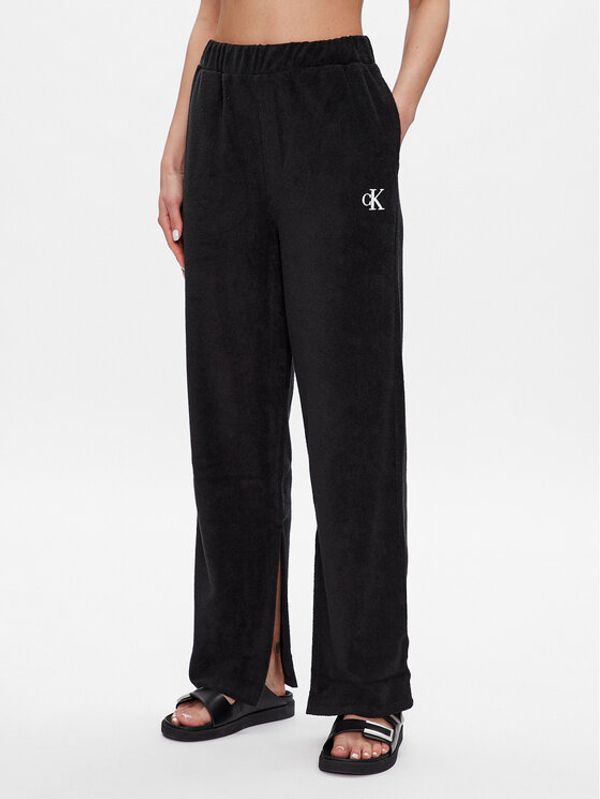 Calvin Klein Swimwear Calvin Klein Swimwear Плетени панталони KW0KW02094 Черен Relaxed Fit