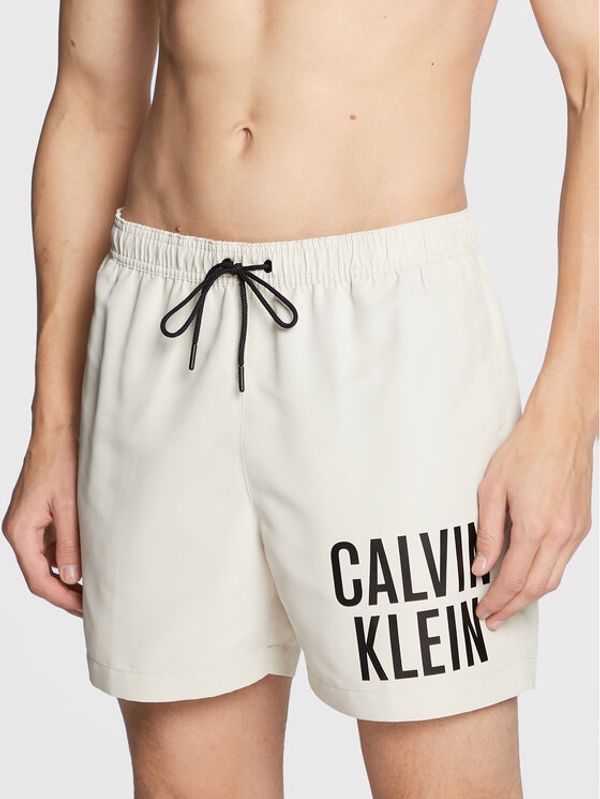 Calvin Klein Swimwear Calvin Klein Swimwear Плувни шорти KM0KM00790 Екрю Regular Fit