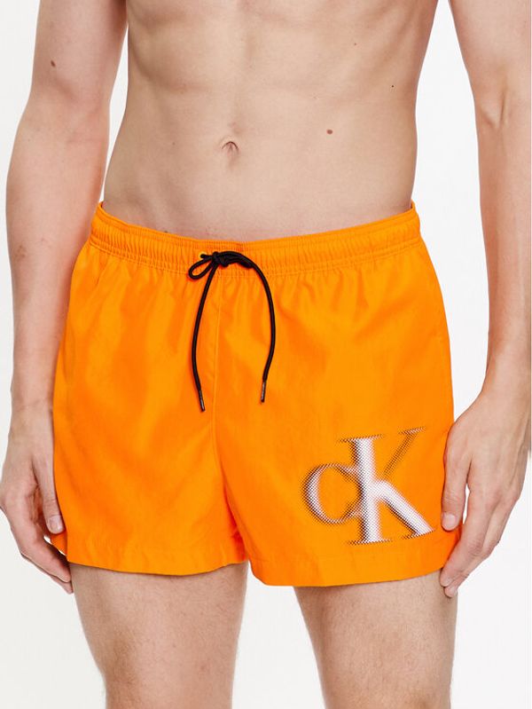 Calvin Klein Swimwear Calvin Klein Swimwear Плувни шорти KM0KM00801 Оранжев Regular Fit