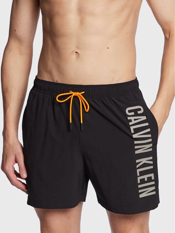 Calvin Klein Swimwear Calvin Klein Swimwear Плувни шорти Medium Drawstring Active KM0KM00797 Черен Regular Fit