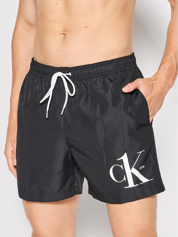 Calvin Klein Swimwear Calvin Klein Swimwear Плувни шорти Medium KM0KM00708 Черен Regular Fit