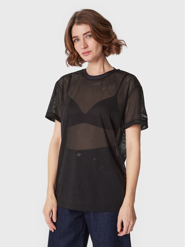 Calvin Klein Swimwear Calvin Klein Swimwear Тишърт KU0KU00097 Черен Oversize