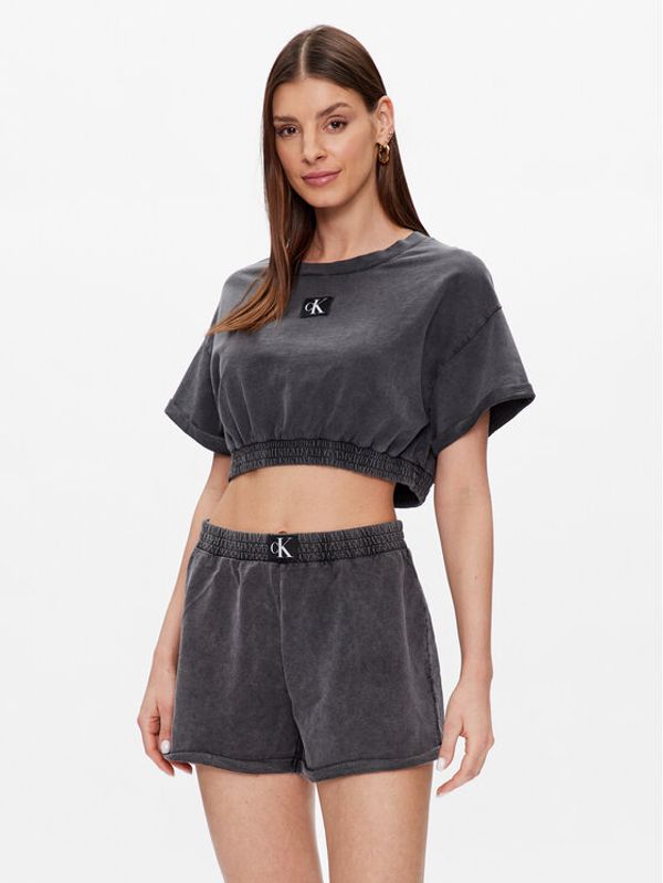 Calvin Klein Swimwear Calvin Klein Swimwear Тишърт KW0KW02088 Сив Regular Fit