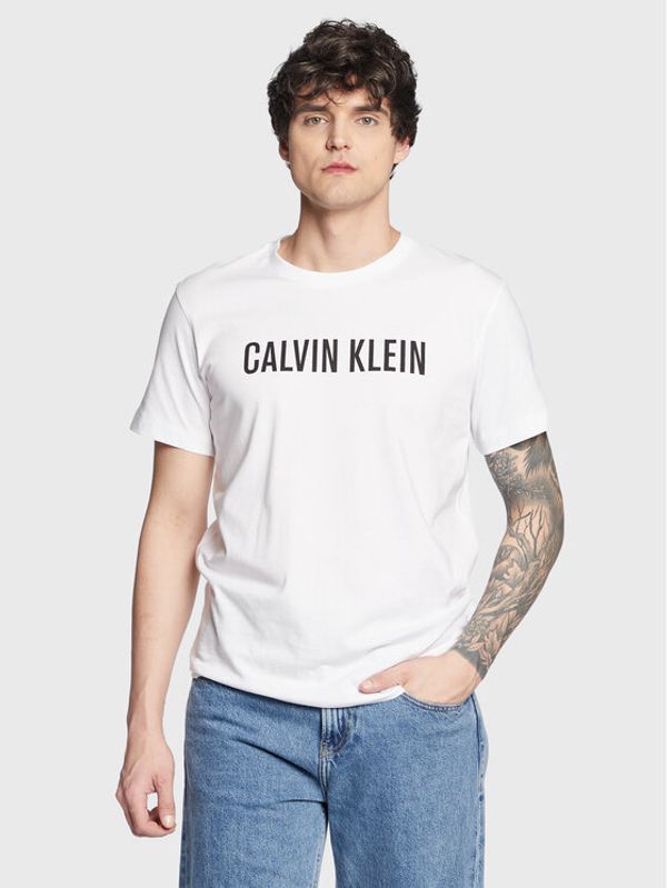 Calvin Klein Swimwear Calvin Klein Swimwear Тишърт Logo KM0KM00836 Бял Regular Fit