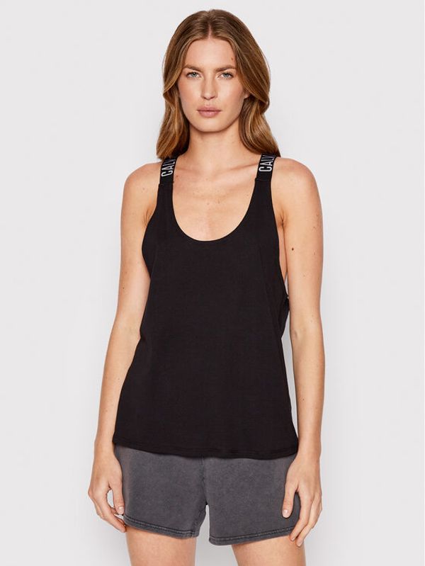 Calvin Klein Swimwear Calvin Klein Swimwear топ KW0KW01778 Черен Relaxed Fit