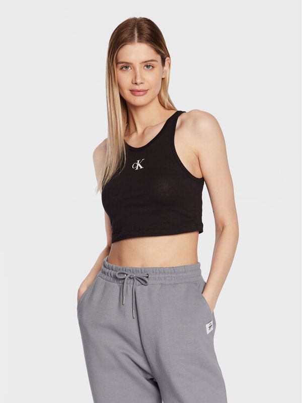 Calvin Klein Swimwear Calvin Klein Swimwear топ KW0KW02092 Черен Regular Fit