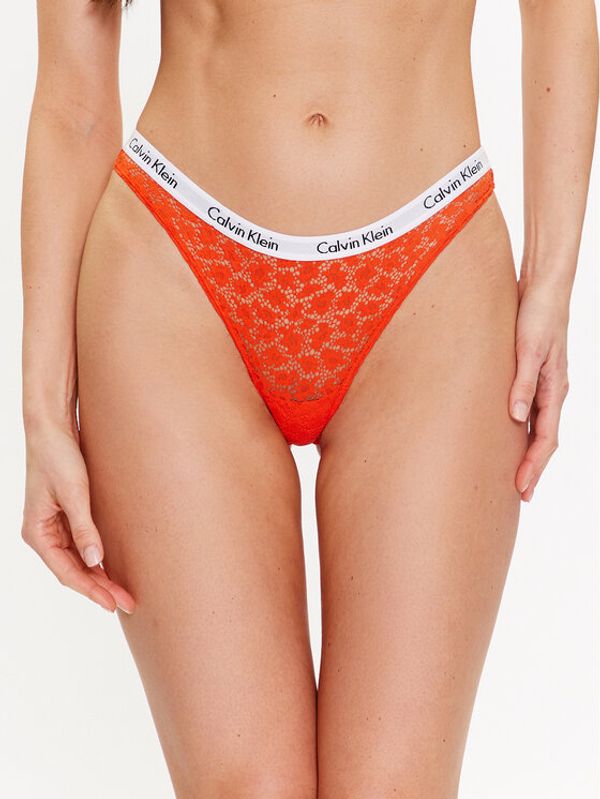 Calvin Klein Underwear Calvin Klein Underwear Дамски бикини тип бразилиана 000QD3859E Оранжев
