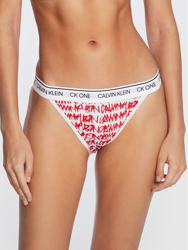 Calvin Klein Underwear Calvin Klein Underwear Дамски бикини тип бразилиана 000QF5834E Бял