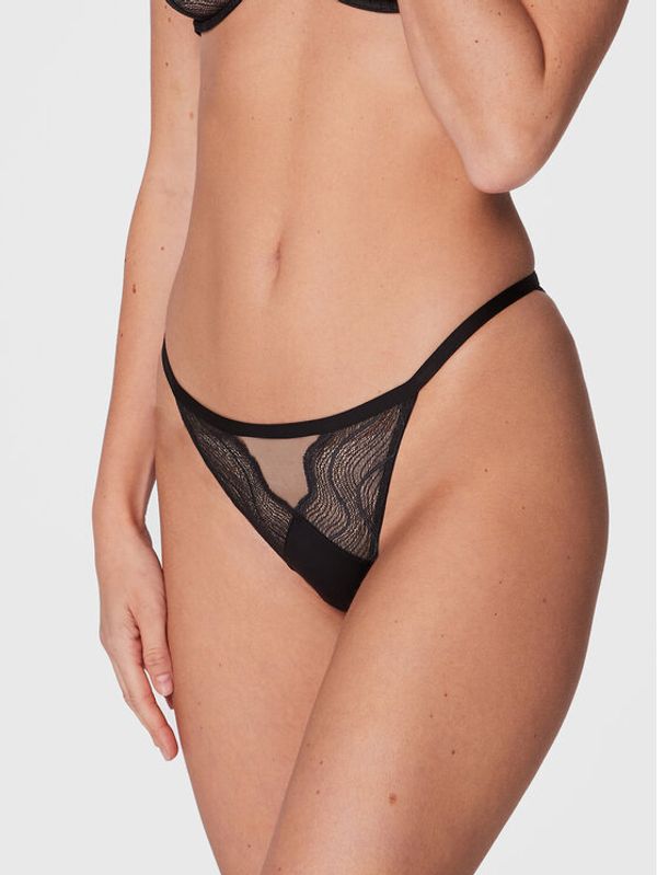 Calvin Klein Underwear Calvin Klein Underwear Дамски бикини тип бразилиана 000QF6949E Черен