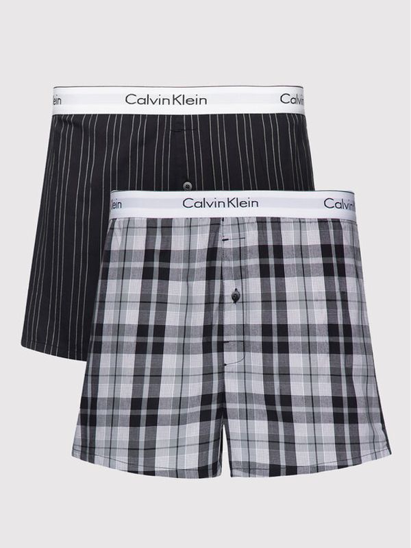 Calvin Klein Underwear Calvin Klein Underwear Комплект 2 чифта боксерки 000NB1396A Цветен Slim Fit
