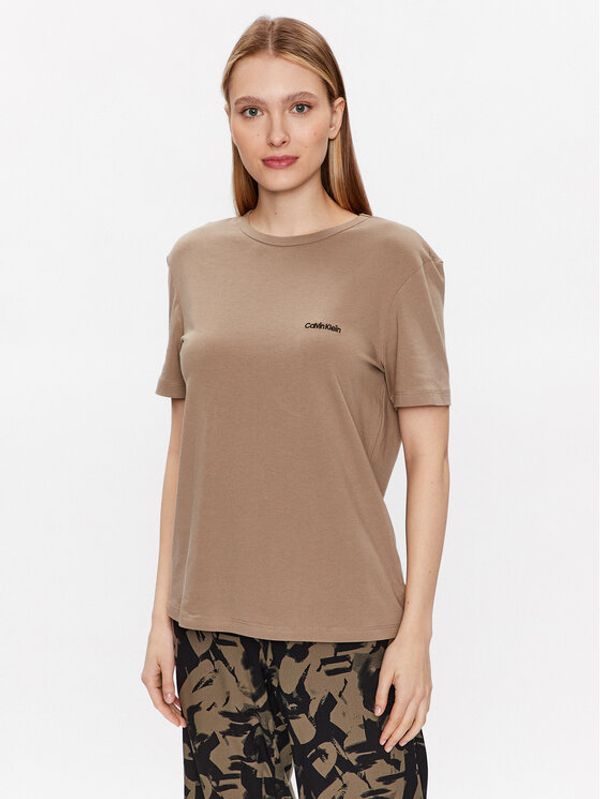 Calvin Klein Underwear Calvin Klein Underwear Тениска на пижама 000QS6890E Каки Regular Fit