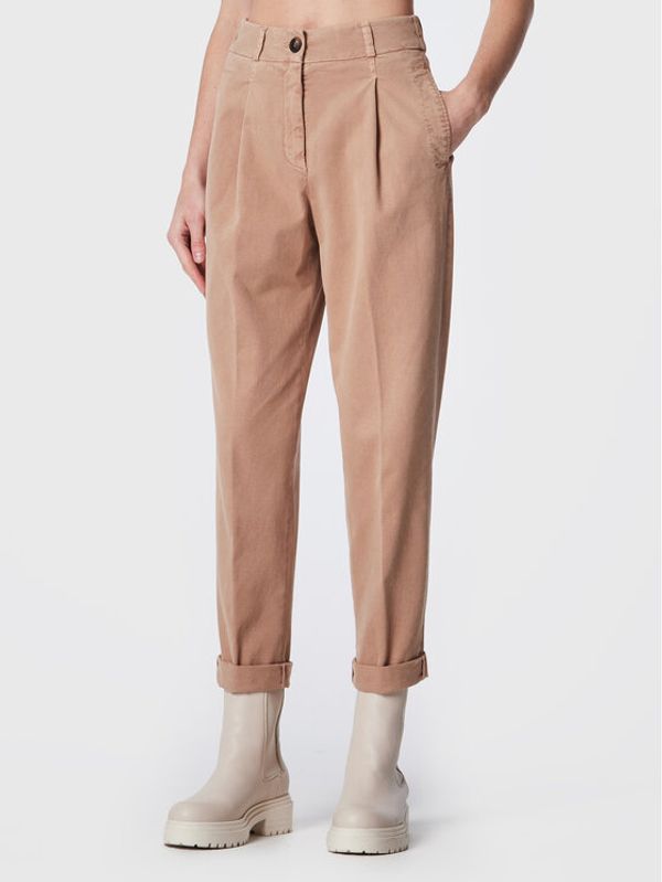 Cappellini Cappellini Текстилни панталони M04719T3 02497 Бежов Regular Fit