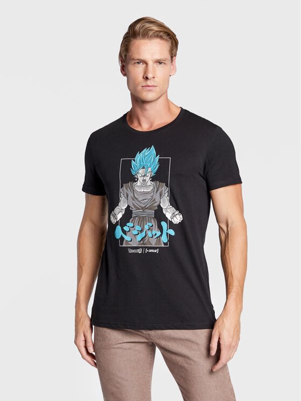 Capslab Capslab Тишърт Dragon Ball Vegeta CL/DBS/1/TSC/FUS1 Черен Regular Fit