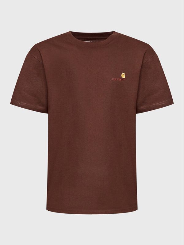 Carhartt WIP Carhartt WIP Тишърт American Script I029956 Кафяв Regular Fit