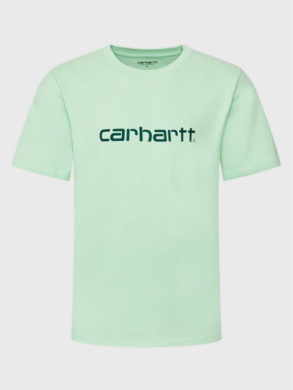 Carhartt WIP Carhartt WIP Тишърт Script I031047 Зелен Regular Fit