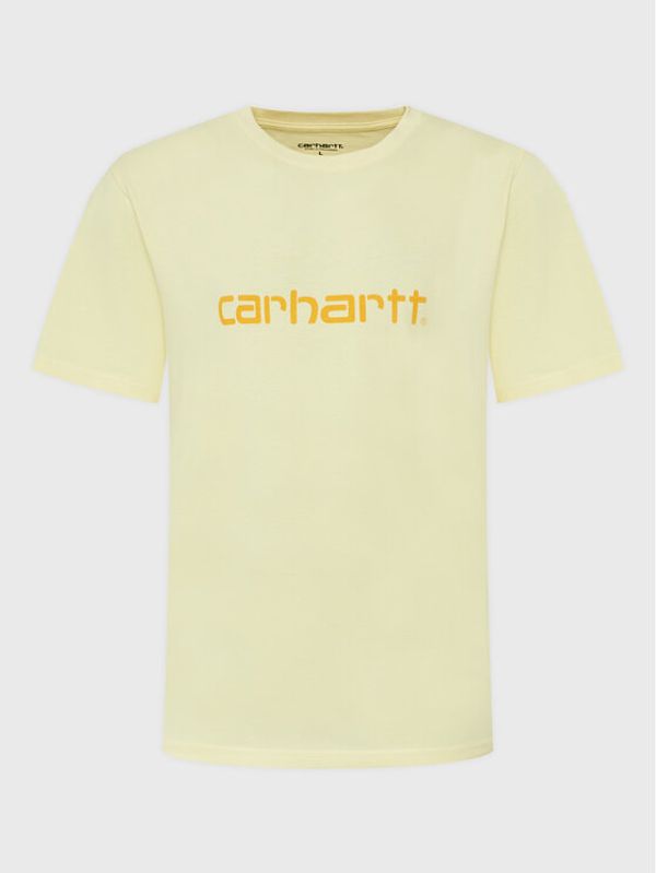 Carhartt WIP Carhartt WIP Тишърт Script I031047 Жълт Regular Fit