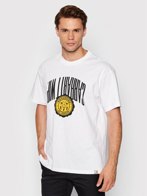 Carhartt WIP Carhartt WIP Тишърт Upside Down I030209 Бял Loose Fit