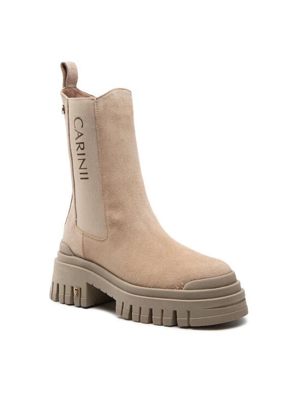 Carinii Carinii Боти тип челси B8337 Бежов
