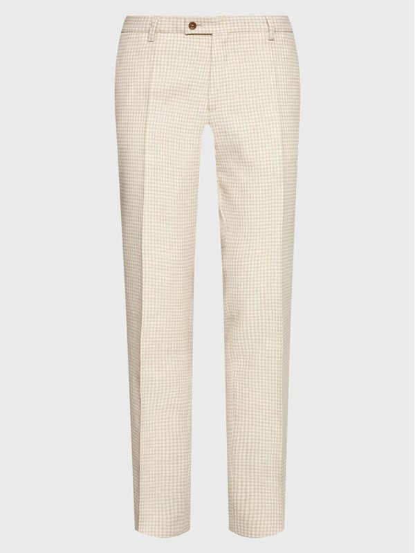 Carl Gross Carl Gross Текстилни панталони Paco 230053 Бежов Slim Fit