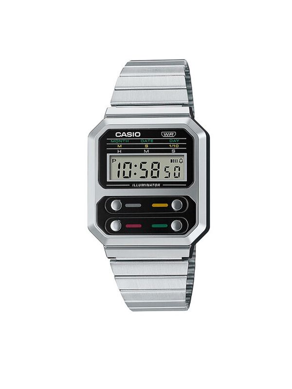 Casio Casio Часовник Vintage A100WE-1AEF Сребрист