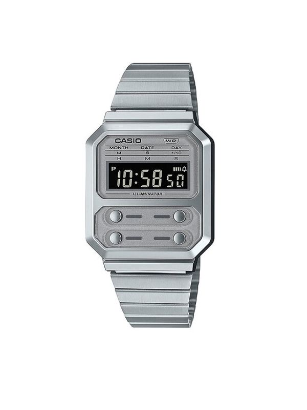 Casio Casio Часовник Vintage A100WE-7BEF Сребрист