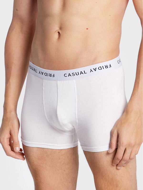 Casual Friday Casual Friday Комплект 2 чифта боксерки Norh Logo 20503732 Бял