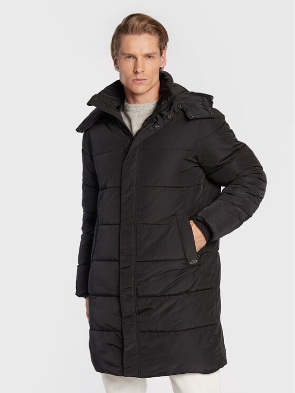 Casual Friday Casual Friday Пухено яке Ohisen 20504455 Черен Regular Fit