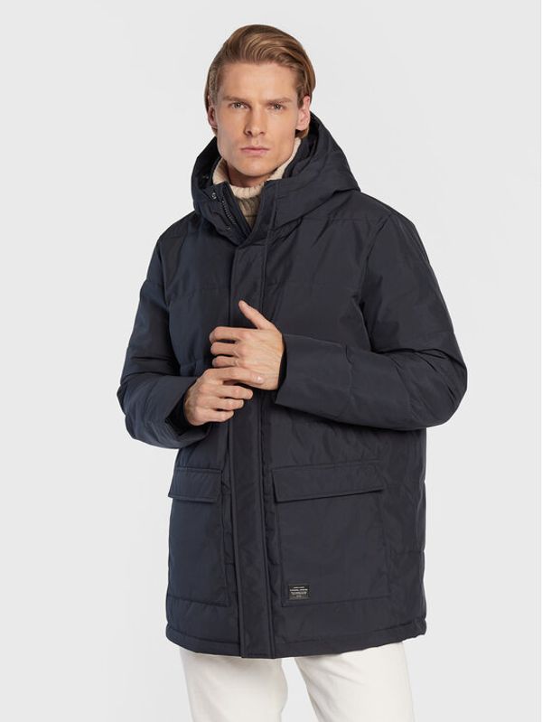 Casual Friday Casual Friday Пухено яке Olson 20504357 Тъмносин Regular Fit