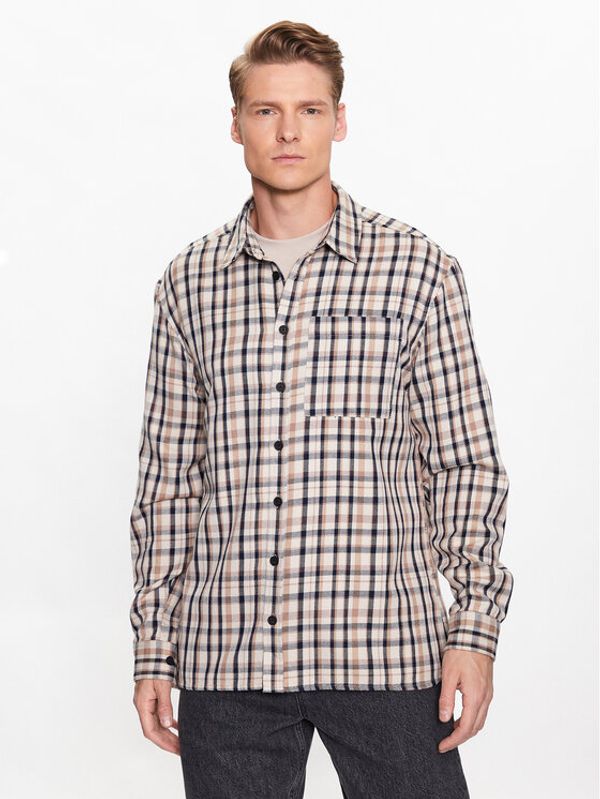 Casual Friday Casual Friday Риза 20504565 Бежов Regular Fit