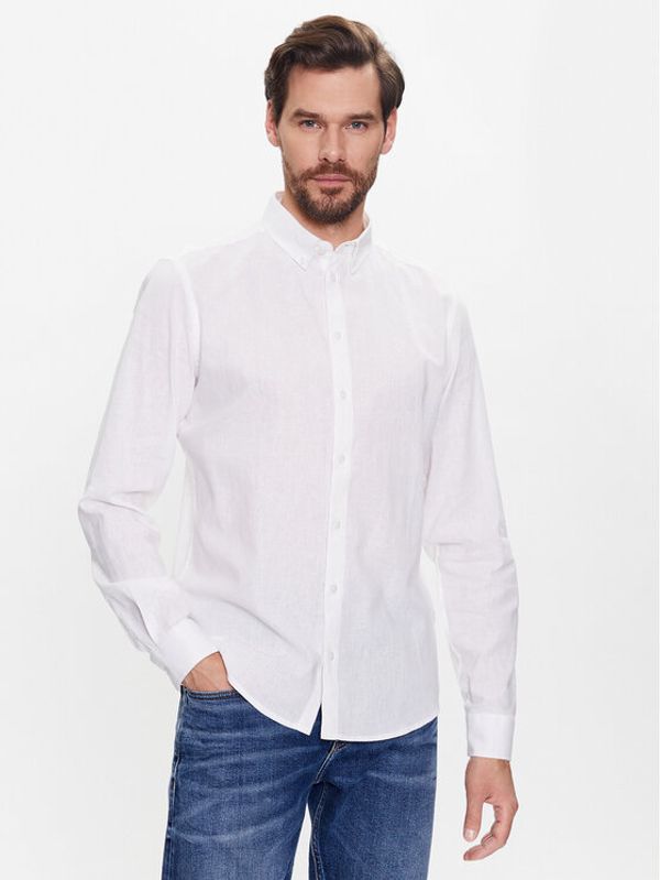 Casual Friday Casual Friday Риза 20504577 Бял Regular Fit